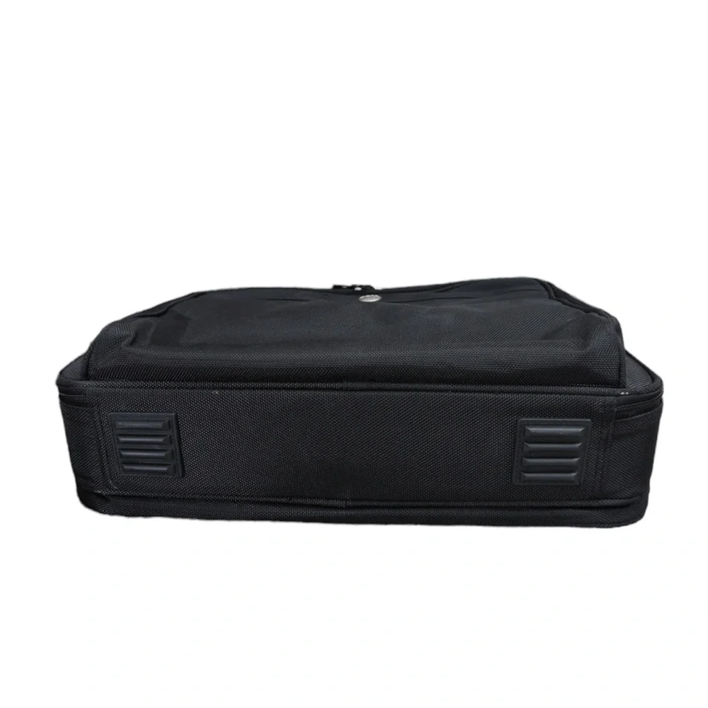 NWOT Dell Black Ballistic Microfiber Multi compartment Hard Shell Computer Bag